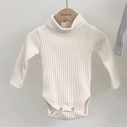 Turtleneck Infant Baby Boys Bodysuit Toddler Girl Jumpsuit Clothing