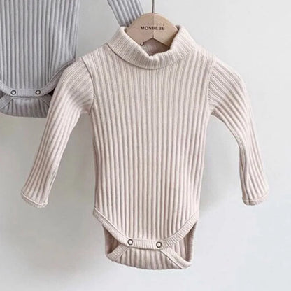 Turtleneck Infant Baby Boys Bodysuit Toddler Girl Jumpsuit Clothing